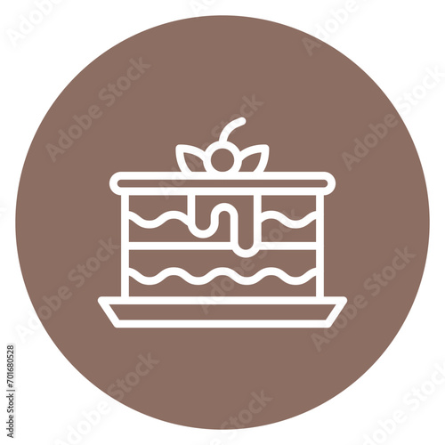 Tiramisu Line Icon