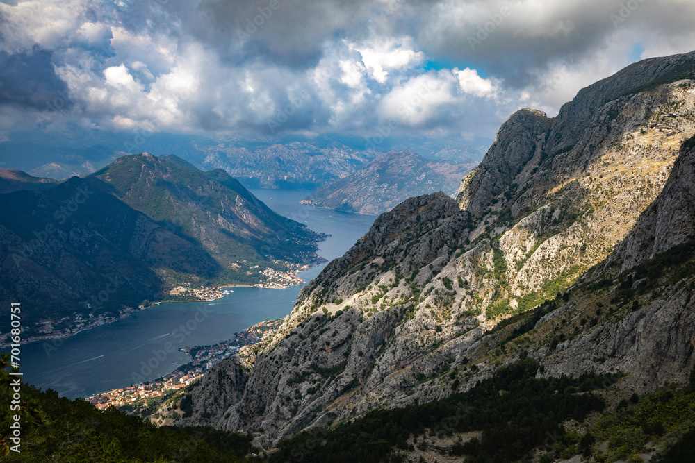 View of the bay of Kotor, Montenegro