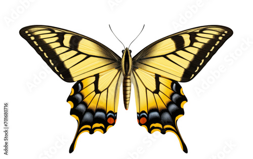Tiger Swallowtail on Transparent Background