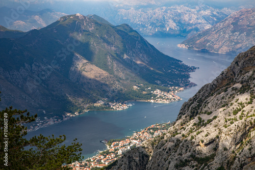 View of the bay of Kotor, Montenegro