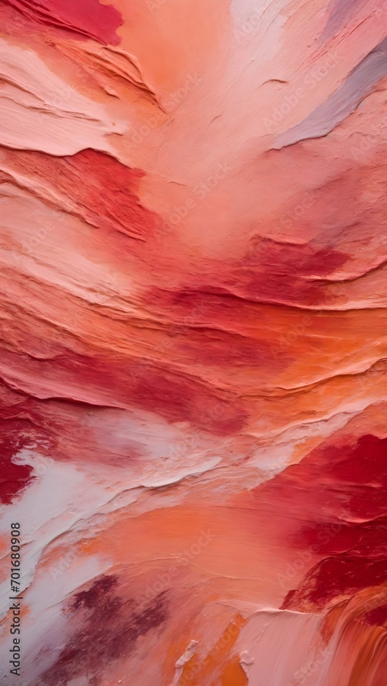 Closeup of abstract red, pink and white texture background. Visible oil, acrylic brushstroke, pallet knife paint on canvas. Contemporary art painting. Closeup of abstract red, pink and white texture background. Visible oil, acrylic brushstroke, pallet knife paint on canvas. Contemporary art painting.
