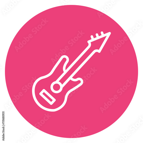 Guitar Line Icon