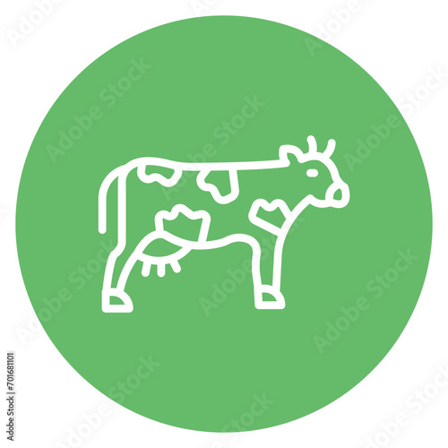 Cattle Line Icon