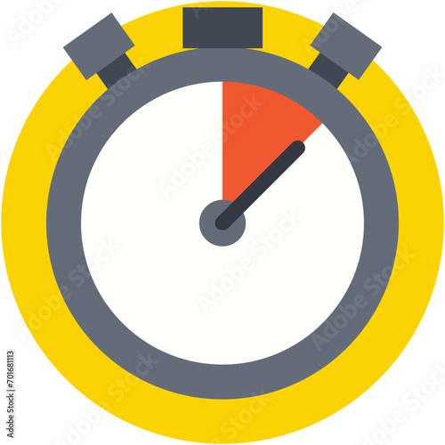 Chronometer Flat Vector Icon