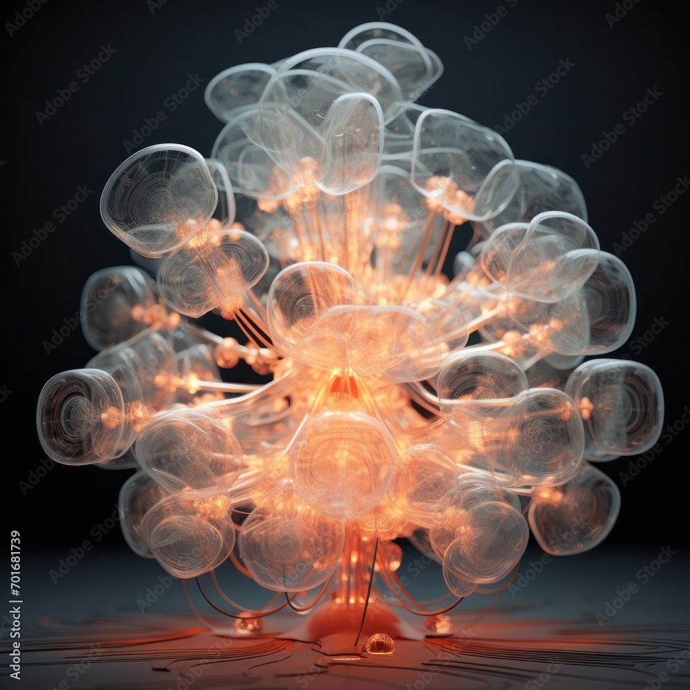 Obraz premium Abstracts of the Jellyfish Fractal