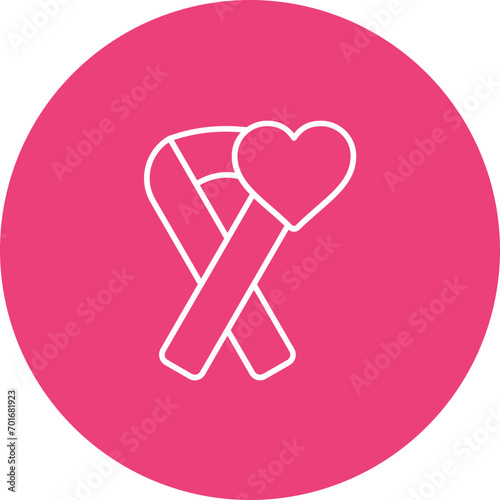 Cancer Survivor Line Icon