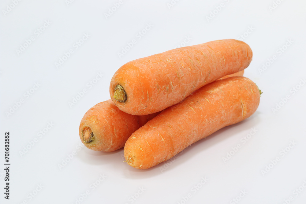 carrots on a white background carrots on a white background