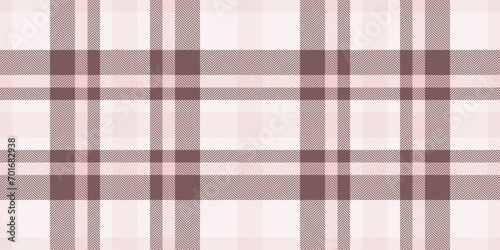 Multicolor plaid fabric tartan, customized textile check pattern. Designer vector background texture seamless in sea shell and pastel colors.