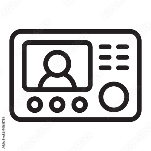 intercom line icon