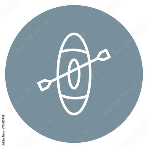 Paddles Line Icon