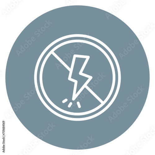 Antistatic Line Icon