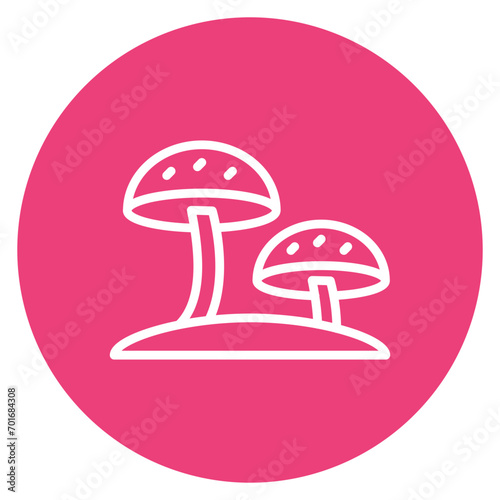 Fungi Line Icon