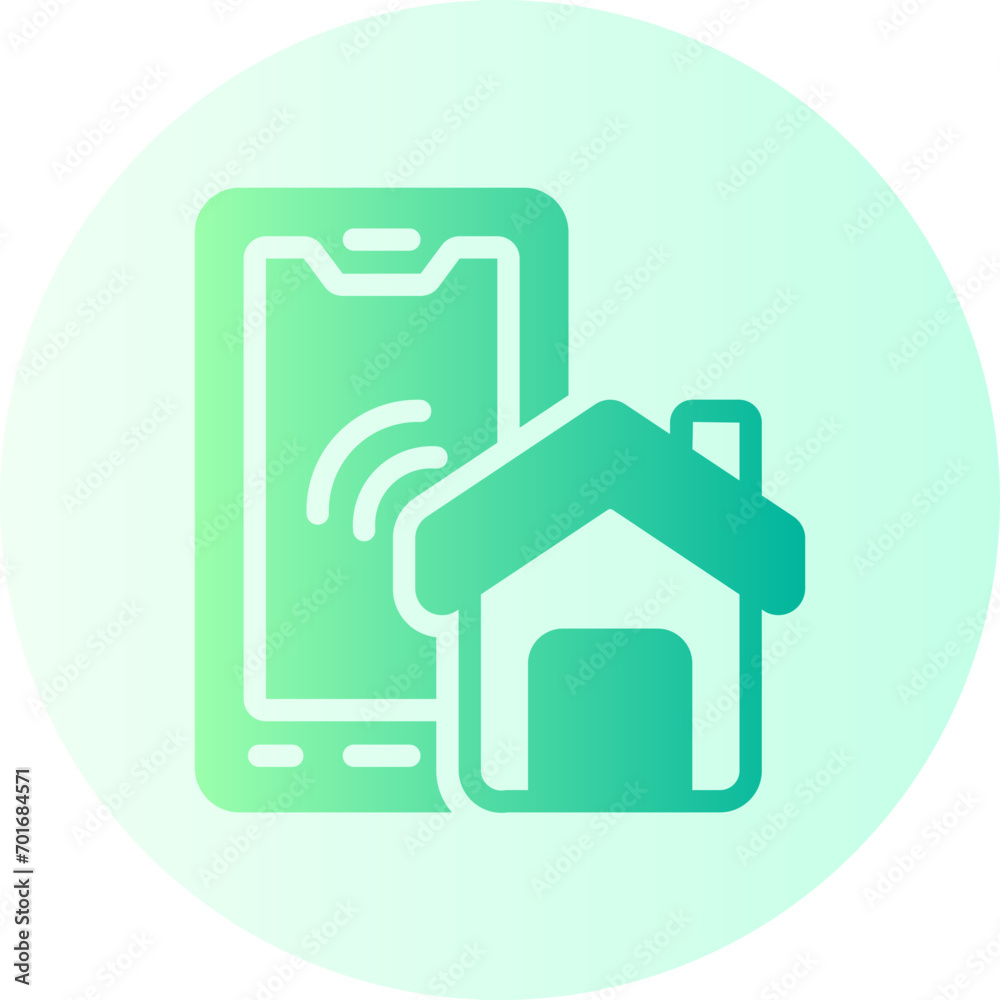 smart home gradient icon