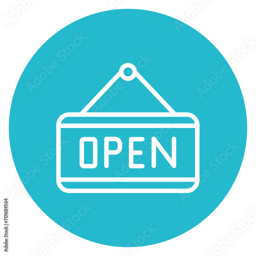 Open Tag Line Icon