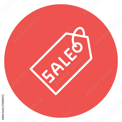 On Sale Tag Line Icon