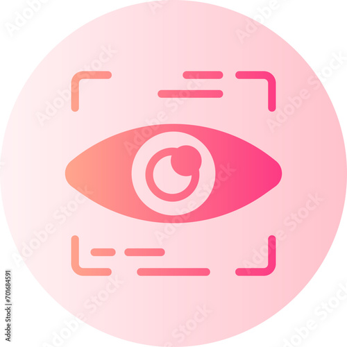 eye scanner gradient icon