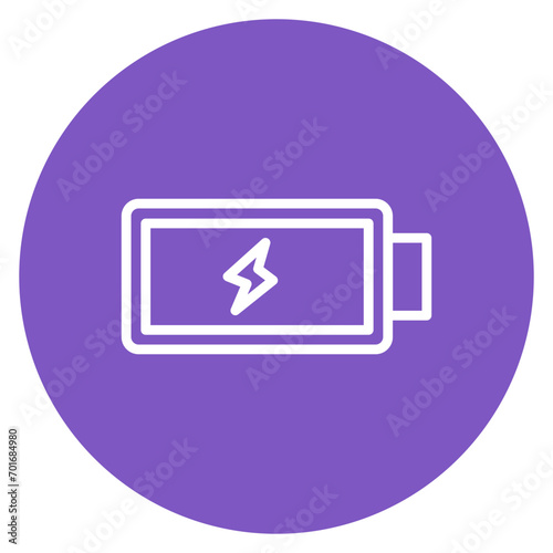 Charge Battery Line Icon