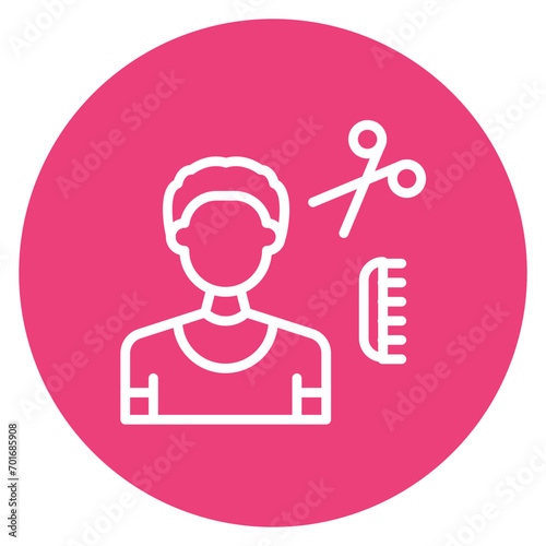 Hairstylist icon vector image. Can be used for Art and Craft Supplies.