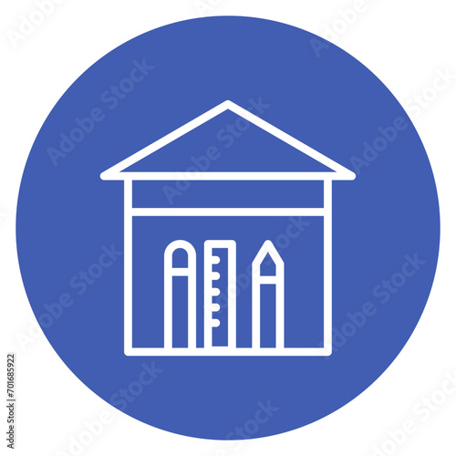 Interior icon vector image. Can be used for Art and Craft Supplies.