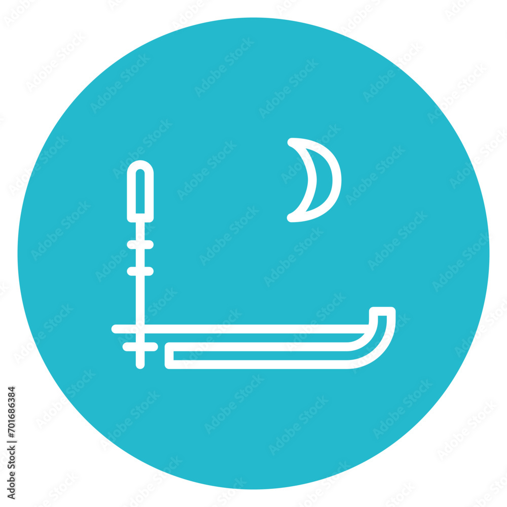 Night Skiing icon vector image. Can be used for Ski Resort. Night Skiing icon vector image. Can be used for Ski Resort.