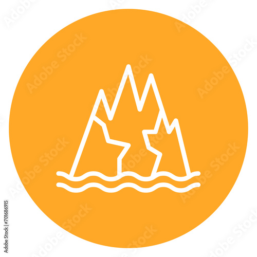 Ice Caps icon vector image. Can be used for Rainforest.