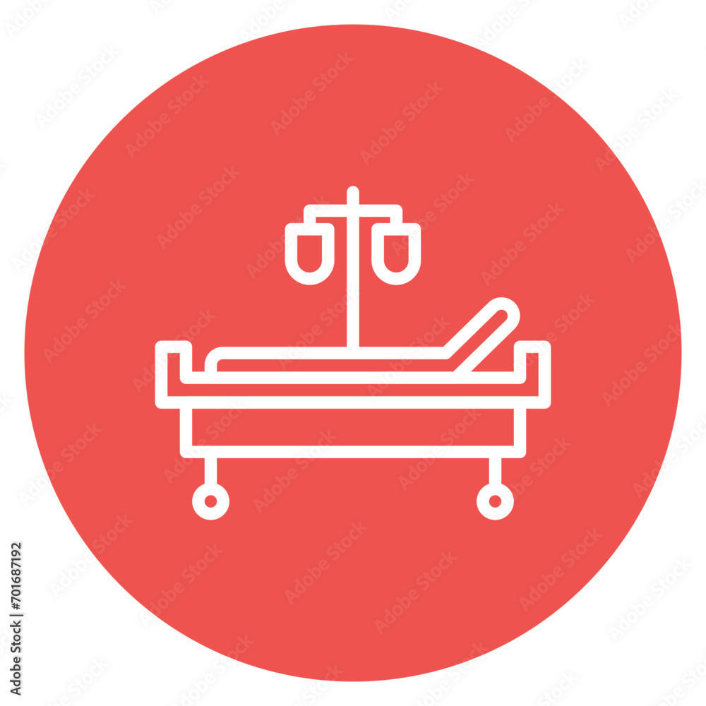 Hospital Bed icon vector image. Can be used for Nursing. Hospital Bed icon vector image. Can be used for Nursing.