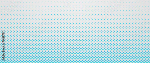 Blended blue heart on white for pattern and background, Pyramid 3D pattern background. Abstract geometric texture collection design. Vector illustration, 3D heart shapes background
