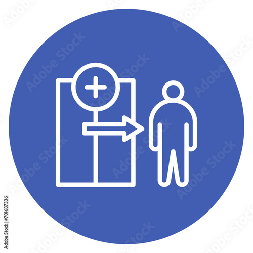 Outpatient Care icon vector image. Can be used for Nursing.
