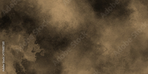 Watercolor background of coffee bombs or dust particles,Yellow fog and mist effect on black background.paint brush tool that can be used to design media, backdrops, and website, Brown background, © Md sagor