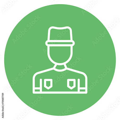 Park Ranger Male icon vector image. Can be used for Public Services.