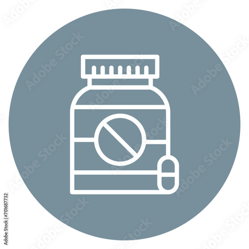 Antidepressants icon vector image. Can be used for Addiction.