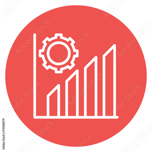 Increased Productivity icon vector image. Can be used for Cyberpunk.