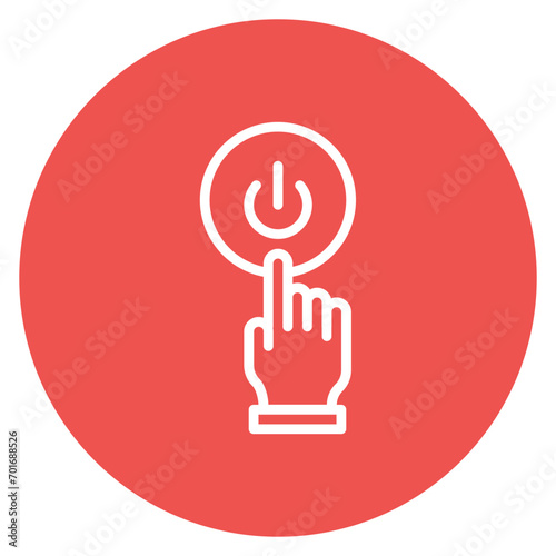 Activation icon vector image. Can be used for Video Blog.