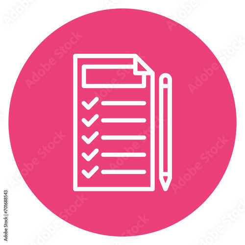 Brief icon vector image. Can be used for Video Blog.