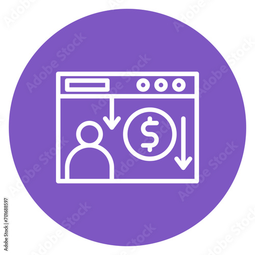 Cost Per Lead icon vector image. Can be used for Video Blog.