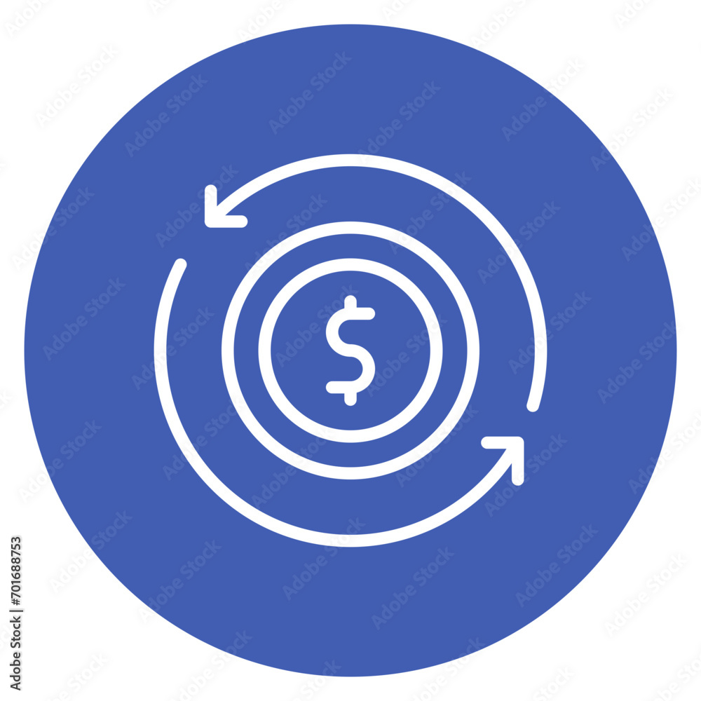Cash Flow icon vector image. Can be used for Credit And Loan. Cash Flow icon vector image. Can be used for Credit And Loan.
