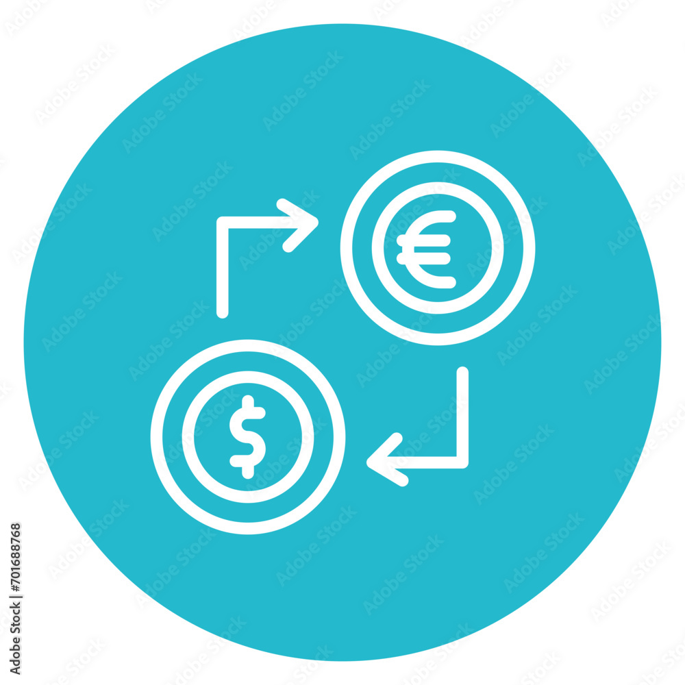 Currency Exchange icon vector image. Can be used for Credit And Loan. Currency Exchange icon vector image. Can be used for Credit And Loan.
