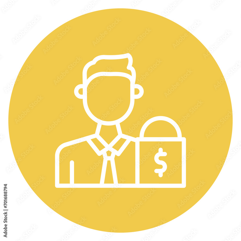 Guarantor icon vector image. Can be used for Credit And Loan. Guarantor icon vector image. Can be used for Credit And Loan.