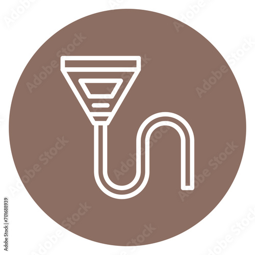 Beer Bong icon vector image. Can be used for Bar.