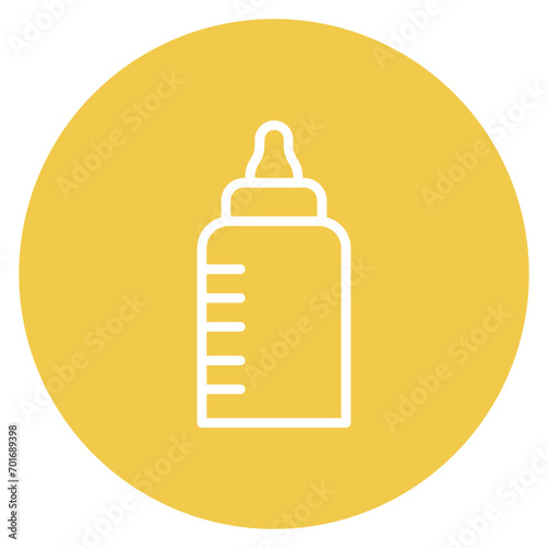 Milk bottle icon vector image. Can be used for Maternity.