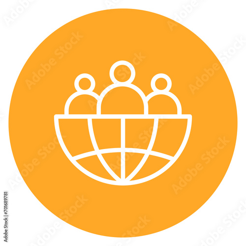 Human Geography icon vector image. Can be used for Geography.