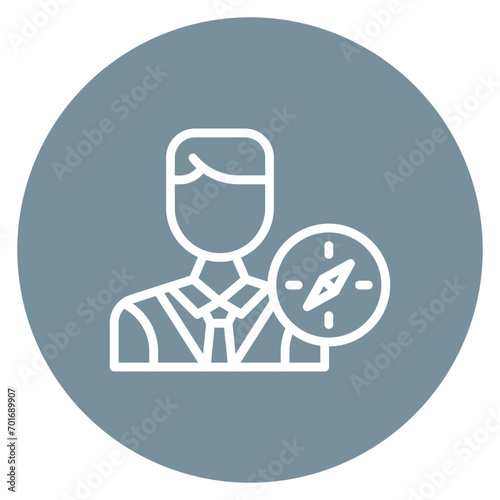 Antiquarian Male icon vector image. Can be used for Archeology.