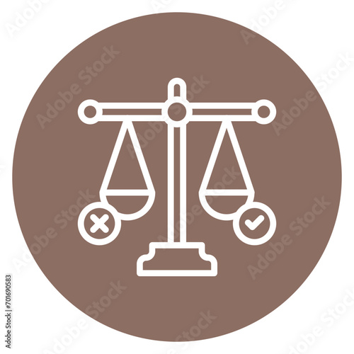 Morality icon vector image. Can be used for Human Rights.
