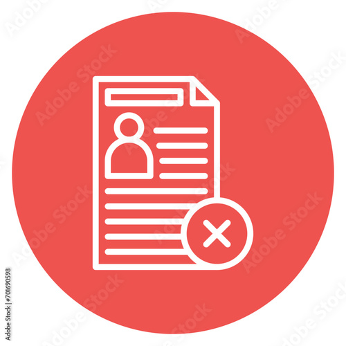 Rejection icon vector image. Can be used for Human Rights.