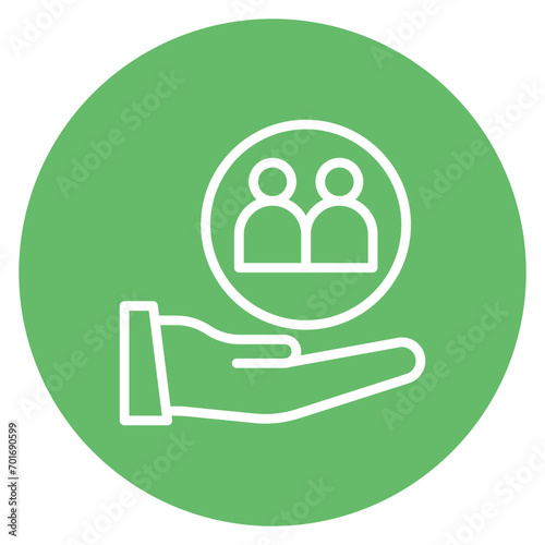 Social Responsibility icon vector image. Can be used for Human Rights.