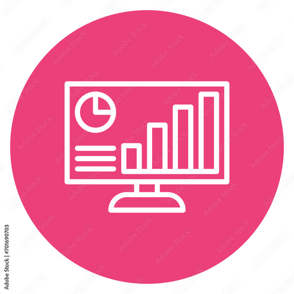 Data Monitoring icon vector image. Can be used for Product Management. Data Monitoring icon vector image. Can be used for Product Management.