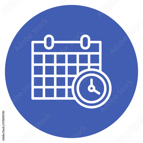 Deadline icon vector image. Can be used for Product Management.