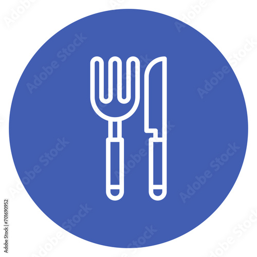 Cutlery icon vector image. Can be used for Nursing Home.