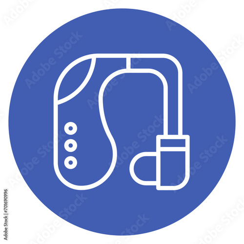 Hearing Aid icon vector image. Can be used for Nursing Home.