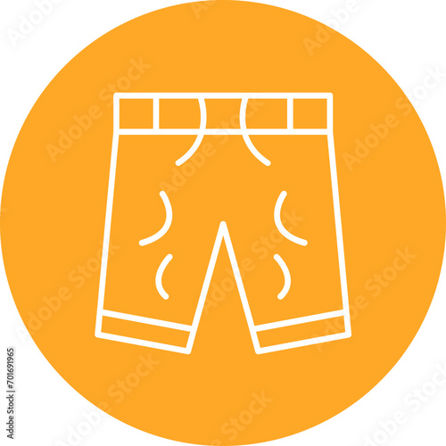 Shorts Line Color Icon